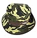 Bigood Children Kids Classic Camouflage Color Bucket Cap Cotton Sun Hat