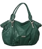 Vitalio Vera Alicia Teal Green Oversized Hobo Handbags