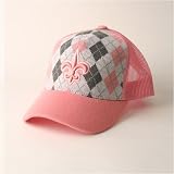 Urban Boundaries - Reebok New Orleans Saints Argyle NFL Trucker Baseball Cap - Pink