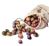 Italian Florentine Marbles Handmade in Italy - Set of 5
