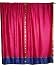 2 Hot Pink Purple Art Silk Sari Curtains Drapes Panels Window Dressing 83x44 Inch