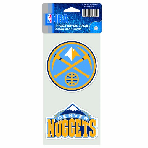 NBA Denver Nuggets 4-by-8 Die Cut Decal