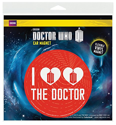 Doctor Who I (Heart Heart) The Doctor Car Magnet