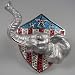 Crystal Jeweled Trinket Box - Elephant's Head J529