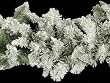 Pack of 2 Blackmore Snow Pine Flocked Artificial Christmas Garlands 9' x 12"