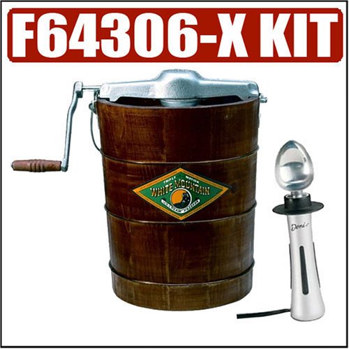 White Mountain F64306-X 6 Qt. Hand Crank Ice Cream Maker