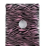 Premium Hard Design Snap-on Case Cover for Apple iPad 16GB, 32GB, 64GB Wi-Fi and WiFi + 3G - Cool Pink Black Zebra Print