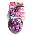 Kids" Kidzamo skateboarding helmet with pad set - Kitty small