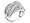 Diamond Criss Cross Cluster Ring 2 Carat (ctw) in 14K White Gold, Size 5