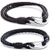 Jstyle Jewelry Braided Leather Bracelets for Men Rope Bracelets, 8-8.5 Inch
