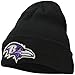 NFL Baltimore Ravens '47 Raised Cuff Knit Hat, Black, One Size