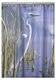 Creative Bath Foggy Morning Egret Shower Curtain