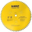 DeWalt DW3215PT 10-Inch 60 Tooth ATB Crosscutting Saw Blade with 5/8-Inch Arbor and Tough Coat Finish