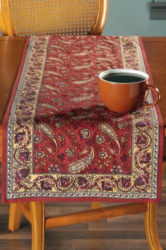 Table Runners Paisley Brick