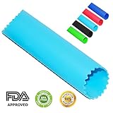 Chef Hessler Garlic Peeler Silicone Tube Roller ★ Bonus: 50 Garlic Based Recipes E-book ★ (Blue)