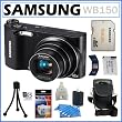 Samsung WB150 14.2MP WI-Fi Digital Camera with 18x Optical Zoom and 3-inch LCD in Black + Samsung 16GB SDHC + Replacement Battery Pack + Camera Case + Accessory Kit