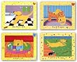 Playtime - Bathtime - Hugtime - Naptime Set by Tatutina 16"x20" Art Print Poster