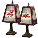 Cleveland Indians Art Glass Table Lamp