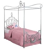 Princess Rebecca Sparkle Silver Canopy Twin Size
