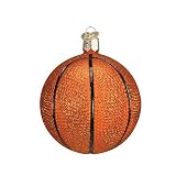 Old World Christmas Basketball Glass Blown Ornament