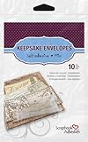 3L Scrapbook Adhesives Keepsake Envelopes, Mixed 10pk, Clear