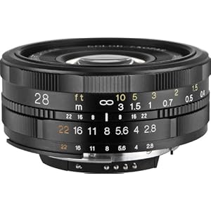 Voigtländer Color Skopar SL II Objectif F2,8/28mm N Monture Canon EOS pour Appareil Photo Noir