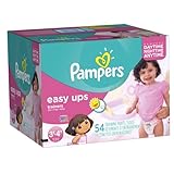 Pampers Easy Ups Girls Size 3T4T Big Pack 54 Count (Packaging May Vary)