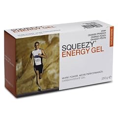Squeezy Sports Nutrition Energy Gel Box Himbeere, 10 Einzelbeutel � 25 g, 1er Pack (1 x 250 g)