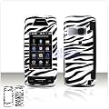 Black with White Stripes ZEBRA Case Cover for Brand LG Voyager VX10000 Protective Cell Phone Hard SNAP-ON