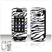 Black with White Stripes ZEBRA Case Cover for Brand LG Voyager VX10000 Protective Cell Phone Hard SNAP-ON