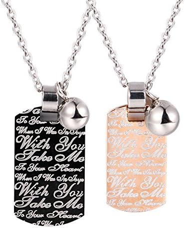 Customized His and Hers Set Pendant Necklace Korean Love Style in One Pair