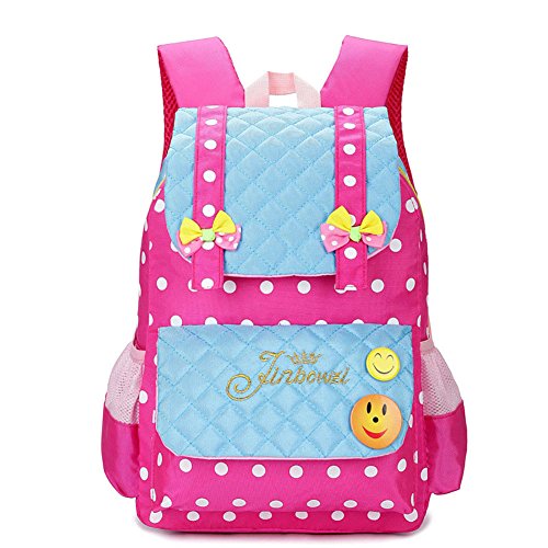 Hearwind Casual Lightweight Wave Point Nylon Lattice Children School Bags Kids Backpakcs