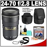 Nikon 24-70mm f/2.8G AF-S ED Zoom-Nikkor Lens with HB-40 Hood & Pouch Case + UV Filter + Accessory Kit for Nikon D3, D3s, D3x, D300, D40, D60, D5000, D90, D7000, D300s, D3000 & D3100 Digital SLR Cameras
