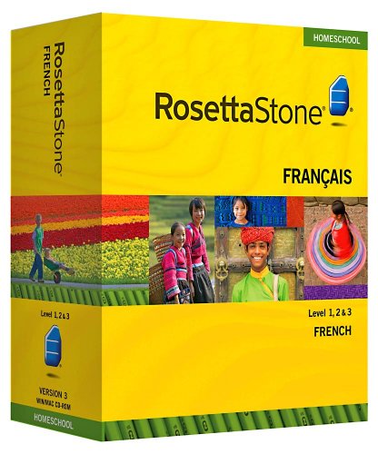 Rosetta Stone Homeschool French 1-3 includes Audio Companion, Parent Administrative Tools,Supplemental Education Disk, & Headset with Microphone