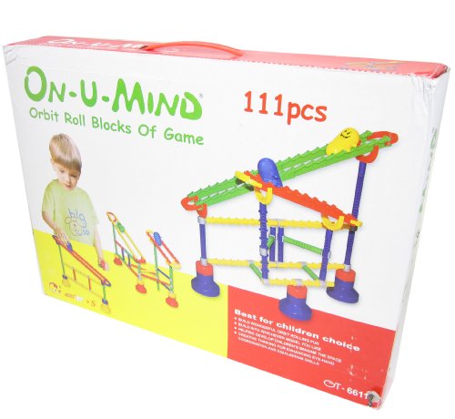 GSI Quality Educational Intelli-Build Series Construction Orbit Blocks Game, 111 Pieces - For Young Children