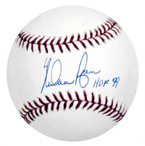 Nolan Ryan Autographed Baseball with HOF 99 Inscription