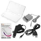 GTMax Crystal Hard Clear Case + LCD Screen Protector Film Guard + 2 Charger ....