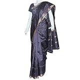 Pure Silk Brown Elegant Saree (ssari122)