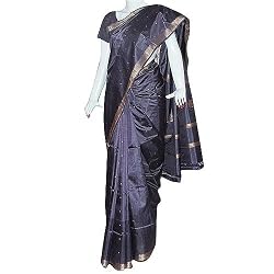 Pure Silk Brown Elegant Saree (ssari122)