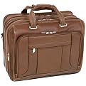 Mcklein West Town Pebble Grain Calfskin Leather Computer Bag - Brown