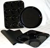 Review WellBake® Silicone Cookware 201111 / WellBake® Professional Gluten Free Baking Set : Includes: 1 x 12 Bun, 1 x Yorkie 4, 1 x 10