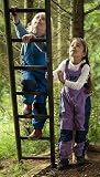 Spotty Otter Waterproof Dungarees Pink / Charcoal (1-2 yrs)