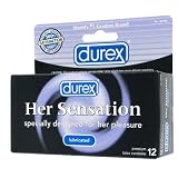 Durex Lubricated Latex Condoms, Her Sensation 12 ea