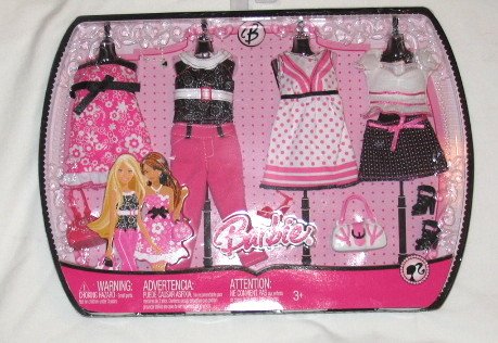 Barbie Fashions 12 Pc + Fashion Set Outfits, Accessories, Shoes 51efu3LURFL Barbie Fashions 12 Pc + Fashion Set Outfits, Accessories, Shoes