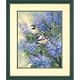 Chickadees & Lilacs PBN 11x14