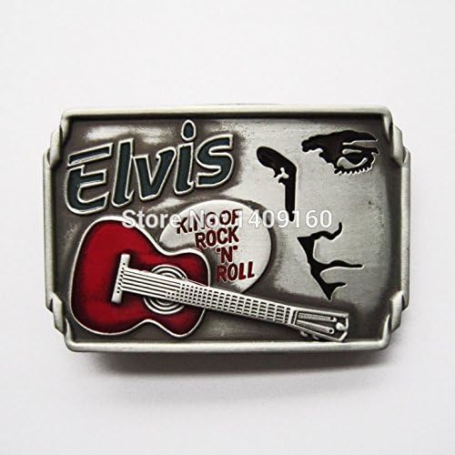 Men Belt Buckle Music Guitar Rock Elvis Belt Buckle Gurtelschnalle Boucle de ceinture