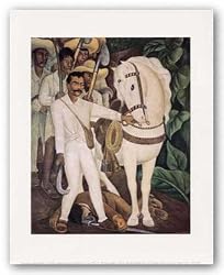 Agrarian Leader Zapata, 1931 by Diego Rivera 10.5"x8.5" Art Print Poster