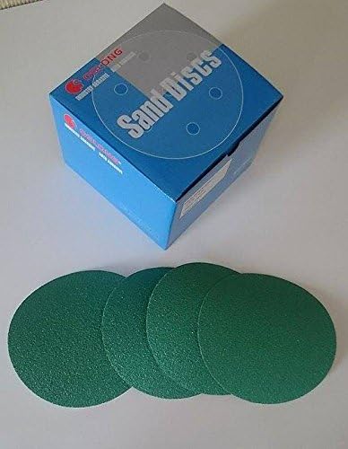 Oslong L338 6" Green Film PSA Sanding Discs, Box of 100 (P3000 grit)