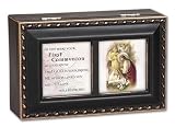 Black First Communion Jewelry Music Box Plays Wonderful World