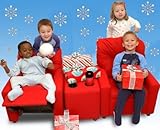 IMAGE OF Dozy Dotes 10782 Theater Seating Fabric Kids' Recliner Chair in Rocket Red